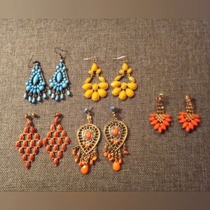 5 earrings bundle